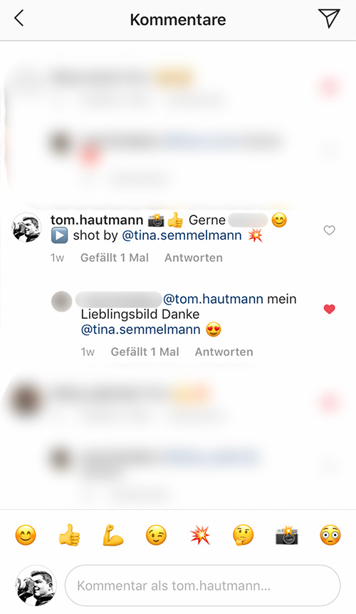 Leute auf Instagram verlinken